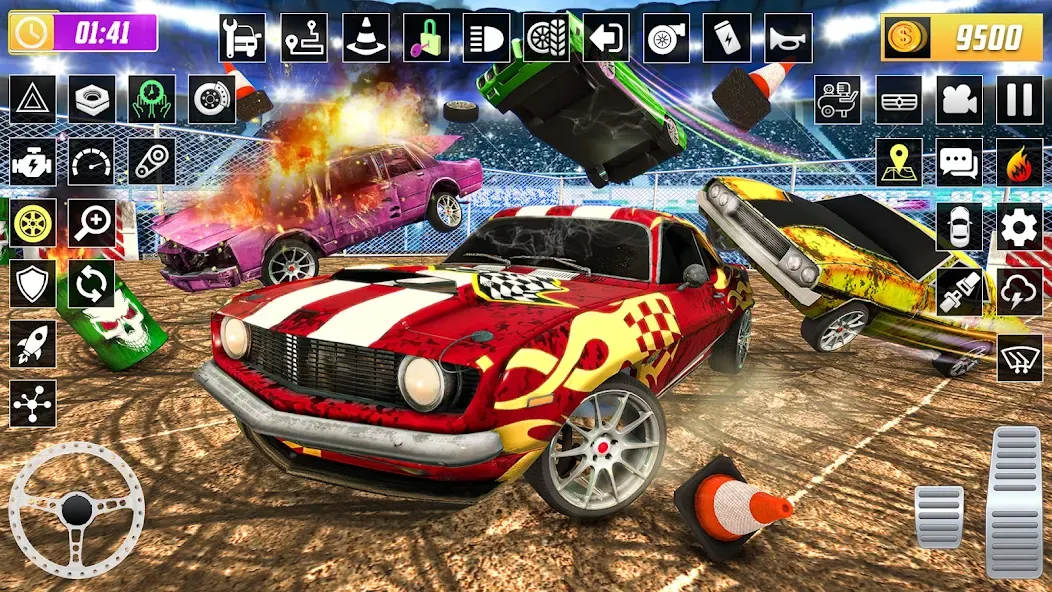 X Demolition Derby : Car Games [MOD: безлимитные деньги и открыты все машины] Screenshot 1