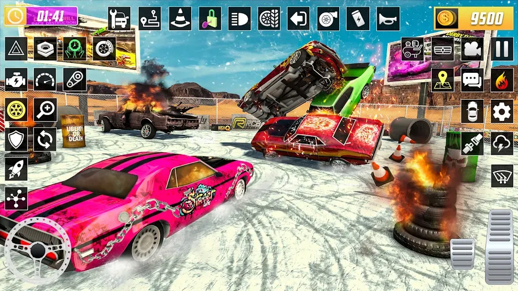 X Demolition Derby : Car Games [MOD: безлимитные деньги и открыты все машины] Screenshot 4