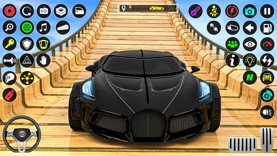 GT Car Stunt Race: Mega Ramps [MOD: безлимитные деньги и все машины открыты] Screenshot 3