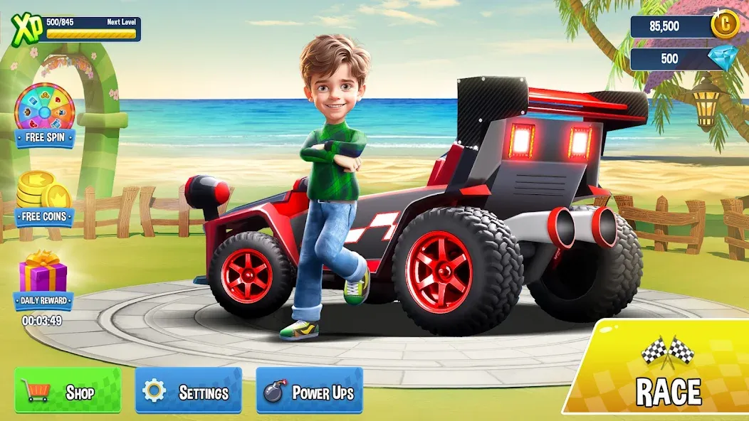 Mini Car Racing Game Legends [MOD: безлимитные деньги и все машины открыты] Screenshot 4