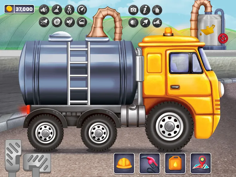 Oil Tanker Truck Games [MOD: безлимитные деньги и топливо] Screenshot 5