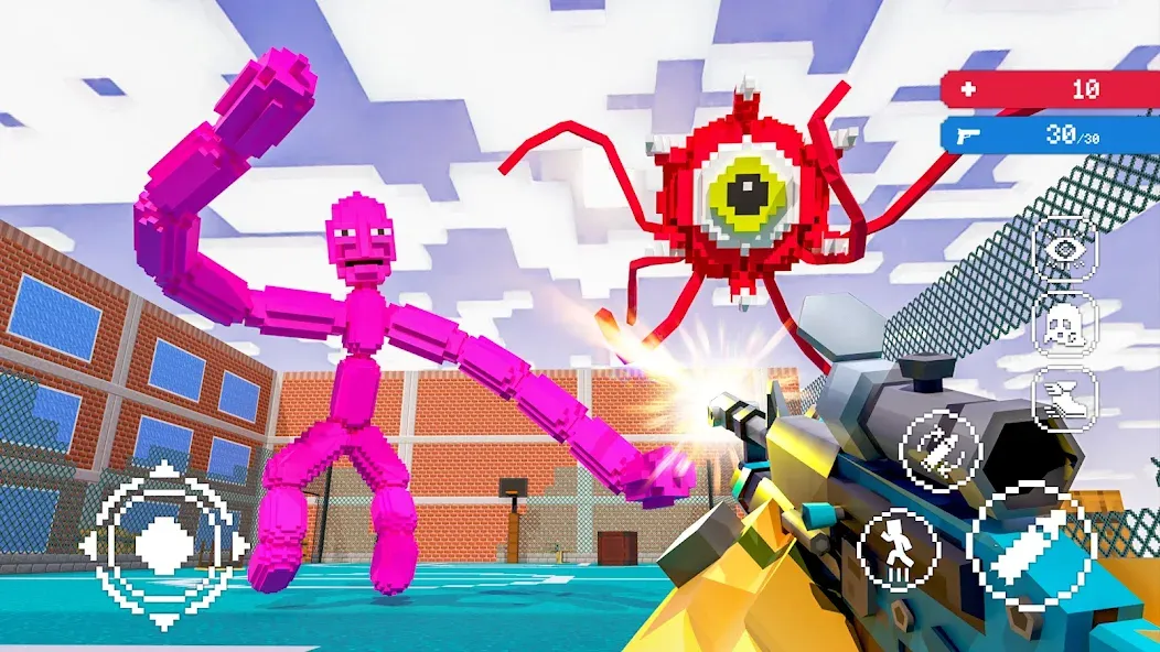 Craft Shooter FPS Battles [MOD: безлимитные монеты и оружие] Screenshot 2