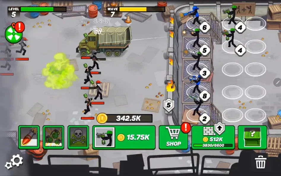 Stickman Defenders: Stick War [MOD: безлимитные ресурсы и мощные воины] Screenshot 4