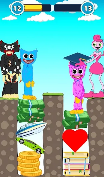 Hugy's Funny Animated Story [MOD: все истории открыты и без рекламы] Screenshot 4
