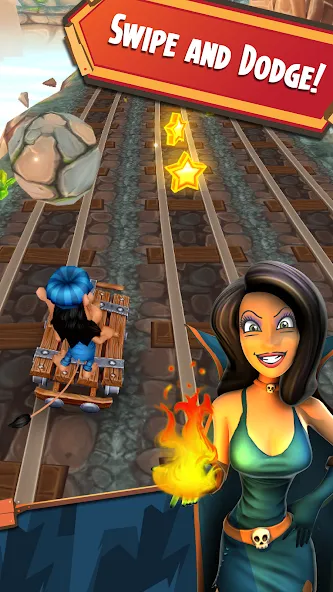Hugo Troll Race 2: Rail Rush [MOD: безлимитные деньги и жизни] Screenshot 2