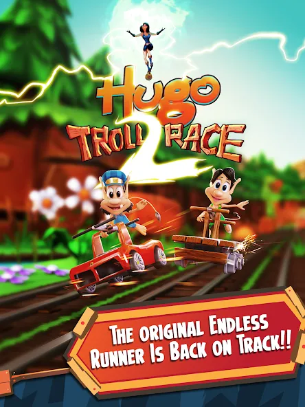Hugo Troll Race 2: Rail Rush [MOD: безлимитные деньги и жизни] Screenshot 5
