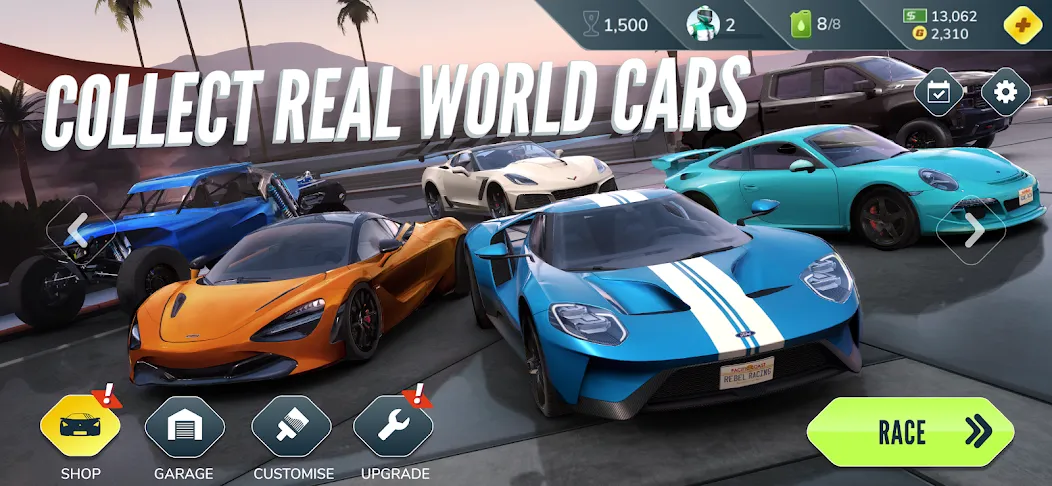 Rebel Racing [MOD: безлимитные деньги и топливо] Screenshot 3