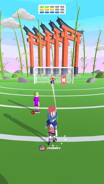 Goal Party - Soccer Freekick [MOD: безлимитные деньги и все мячи] Screenshot 4