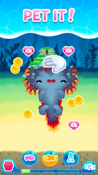 Axolochi [MOD: безлимитные монеты и редкие аксолотли] Screenshot 2