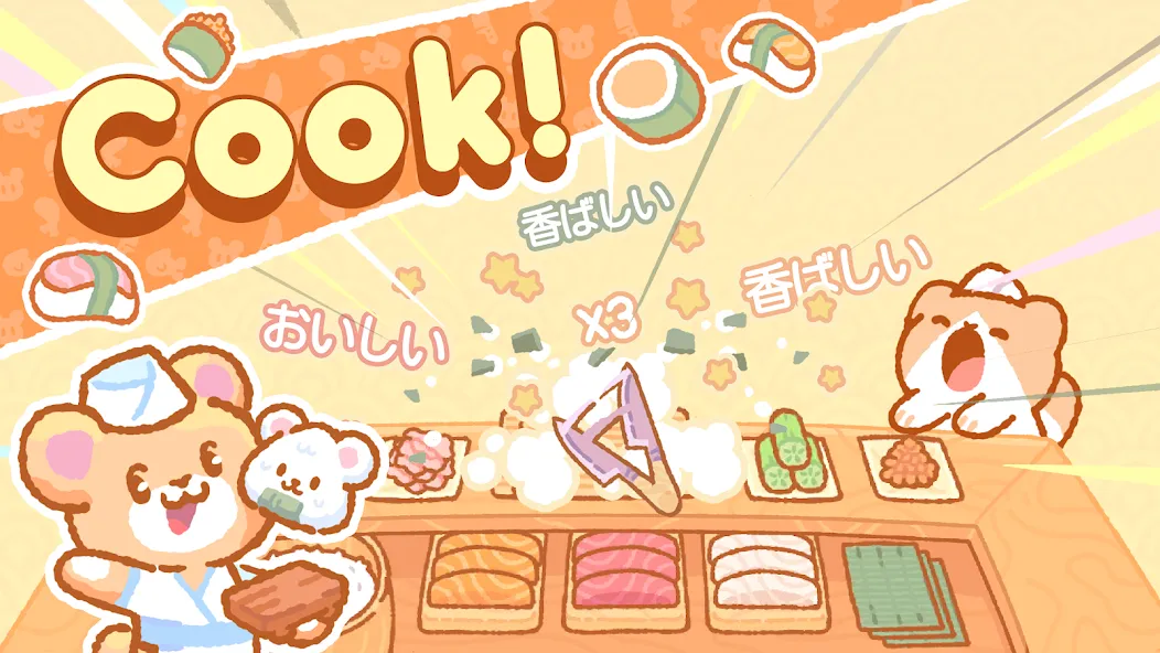 Kuma Sushi Bar [MOD: много денег и все рецепты открыты] Screenshot 2