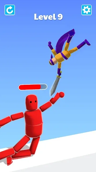 Ragdoll ninja: Imposter hero [MOD: безлимитные деньги и все уровни] Screenshot 1