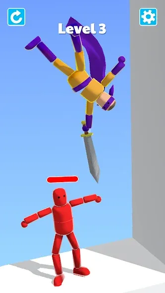 Ragdoll ninja: Imposter hero [MOD: безлимитные деньги и все уровни] Screenshot 4
