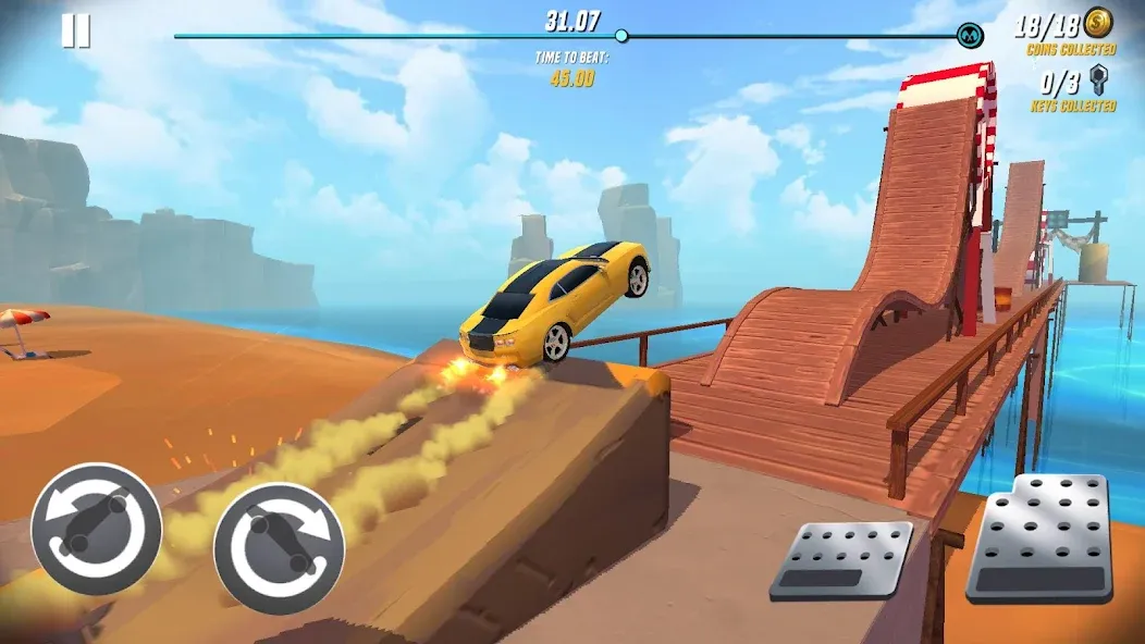 Stunt Car Extreme [MOD: безлимитные деньги и все машины открыты] Screenshot 1