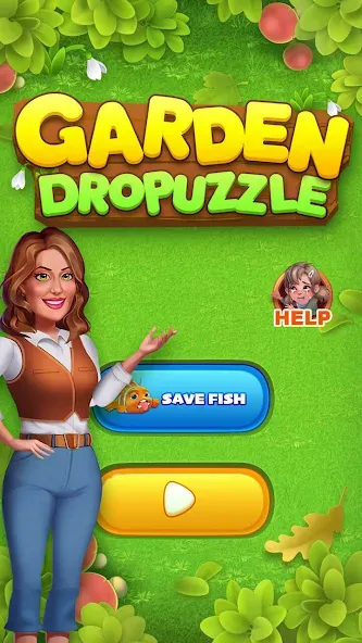 Garden Dropuzzle [MOD: безлимитные ходы и открыты все уровни] Screenshot 1