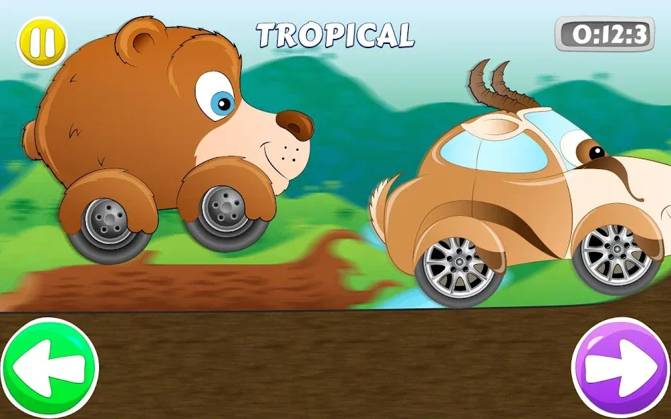 Racing car game for kids [MOD: без рекламы и все машины открыты] Screenshot 1