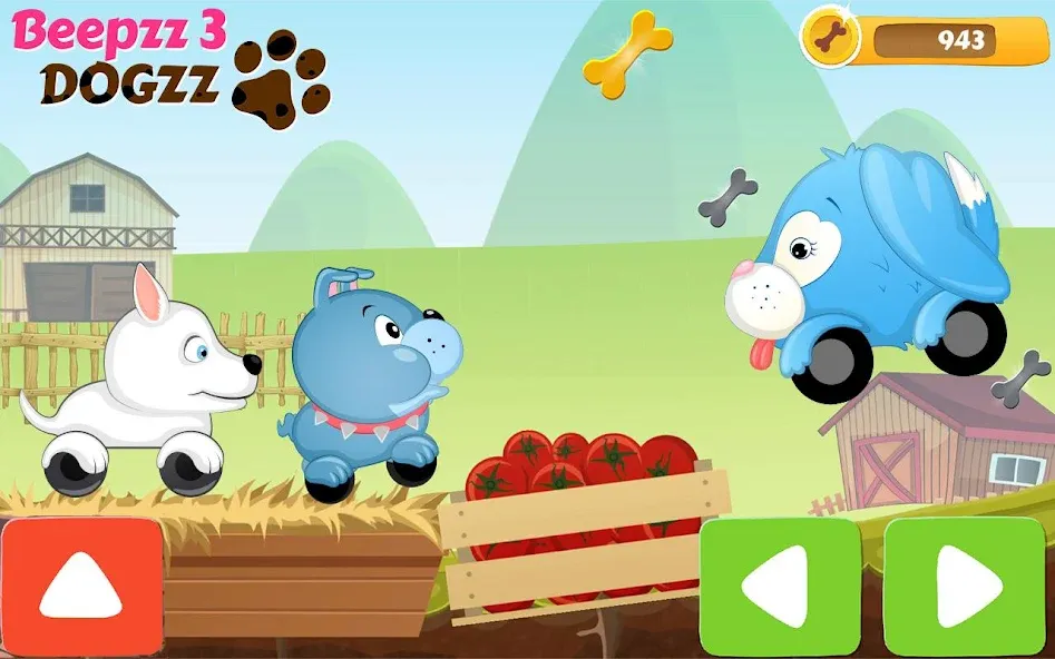 Racing games for kids - Dogs [MOD: открыты все машинки и трассы] Screenshot 2
