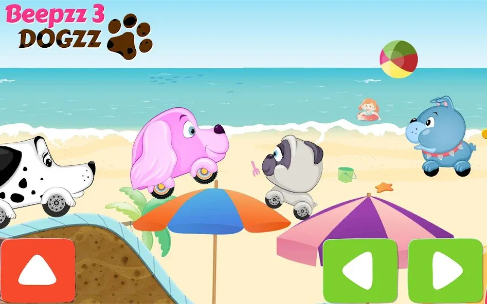 Racing games for kids - Dogs [MOD: открыты все машинки и трассы] Screenshot 5