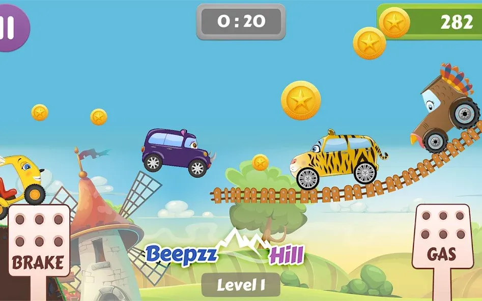 Car Racing game for toddlers [MOD: без рекламы и все машины открыты] Screenshot 3