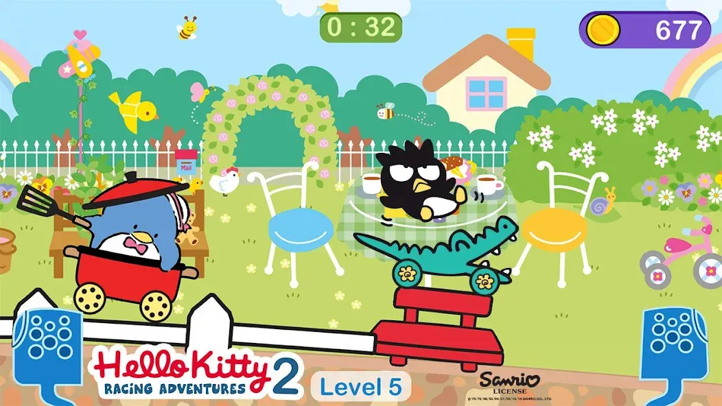 Hello Kitty games - car game [MOD: безлимитные монеты и все машины открыты] Screenshot 5
