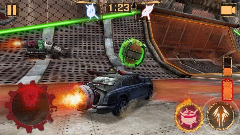 Rocket Car Ball [MOD: безлимитные деньги и топливо] Screenshot 1