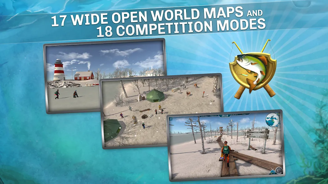 Ice Lakes [MOD: неограниченные ресурсы и рыбалка без ограничений] Screenshot 2