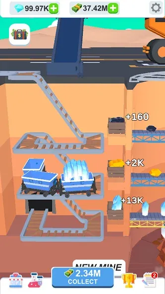Idle Dig Factory [MOD: безлимитные деньги и ресурсы] Screenshot 3