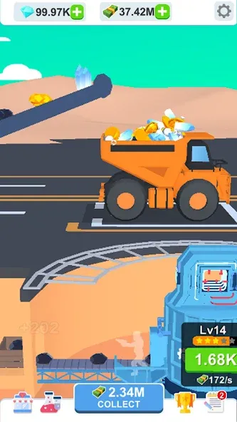 Idle Dig Factory [MOD: безлимитные деньги и ресурсы] Screenshot 4