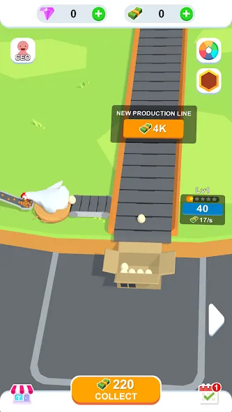 Idle Egg Factory [MOD: безлимитные деньги и ресурсы] Screenshot 4