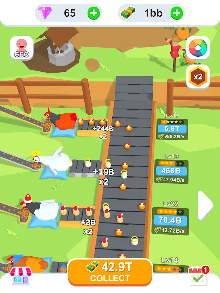 Idle Egg Factory [MOD: безлимитные деньги и ресурсы] Screenshot 5