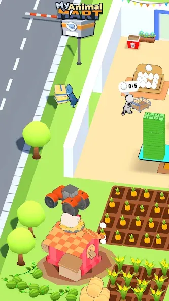 Animal Mart: Tycoon Games [MOD: безлимитные деньги и товары] Screenshot 1