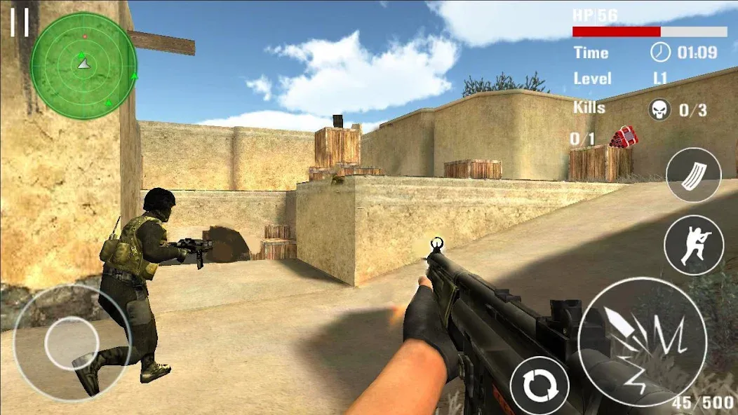Gun Strike Shoot 3D [MOD: безлимитные деньги и оружие] Screenshot 4
