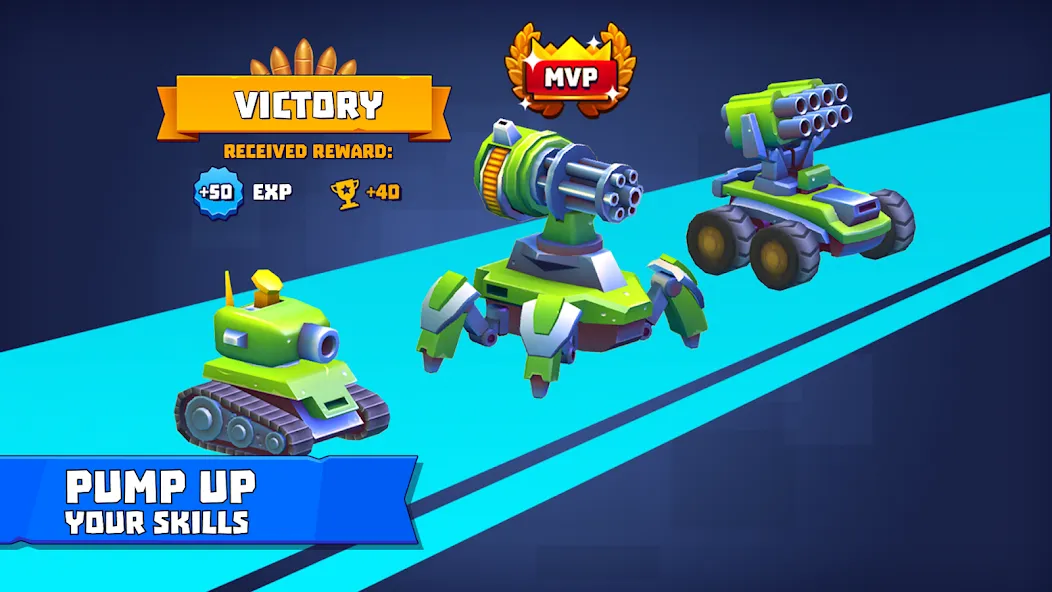 Tanks a Lot - 3v3 Battle Arena [MOD: безлимитные деньги и всё открыто] Screenshot 5
