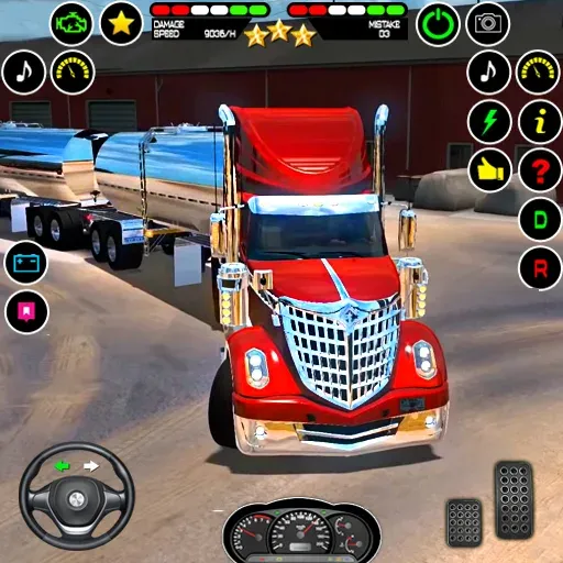 US Truck Driving Cargo Game 3D [MOD: безлимитные деньги и топливо] Screenshot 1