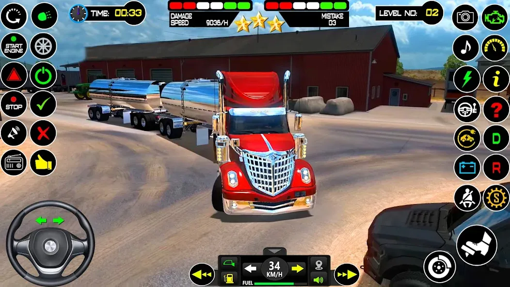 US Truck Driving Cargo Game 3D [MOD: безлимитные деньги и топливо] Screenshot 2