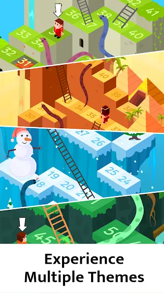 Snakes and Ladders Board Games [MOD: безлимитные ходы и все уровни] Screenshot 2