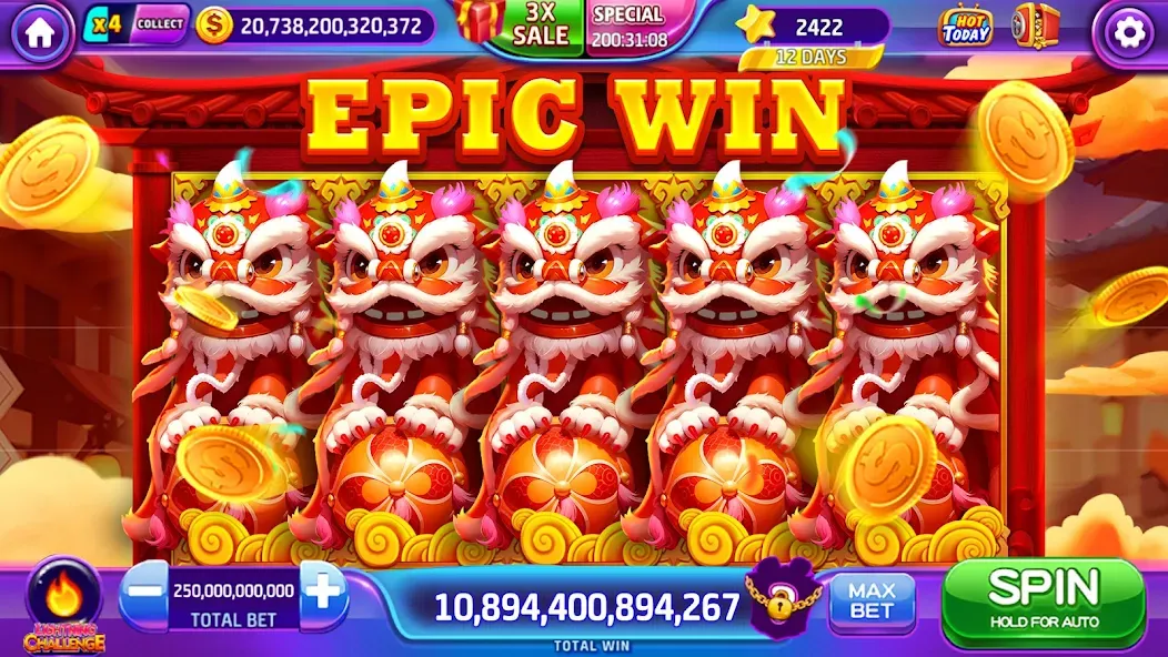 Lava Slots - Casino Games [MOD: безлимитные монеты и все бонусы] Screenshot 1