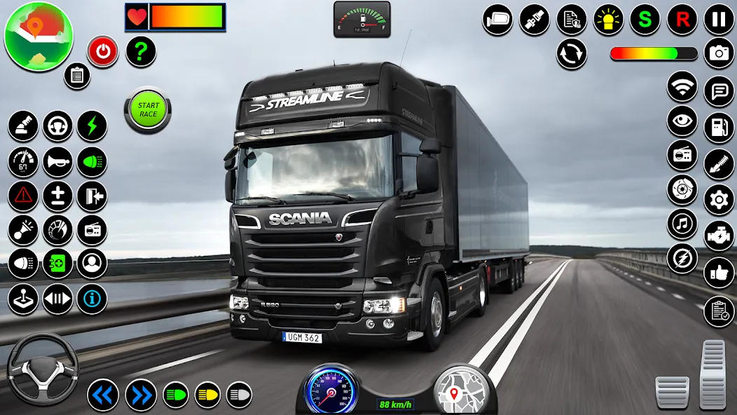 Indian Truck Heavy Cargo Duty [MOD: безлимитные деньги и топливо] Screenshot 1