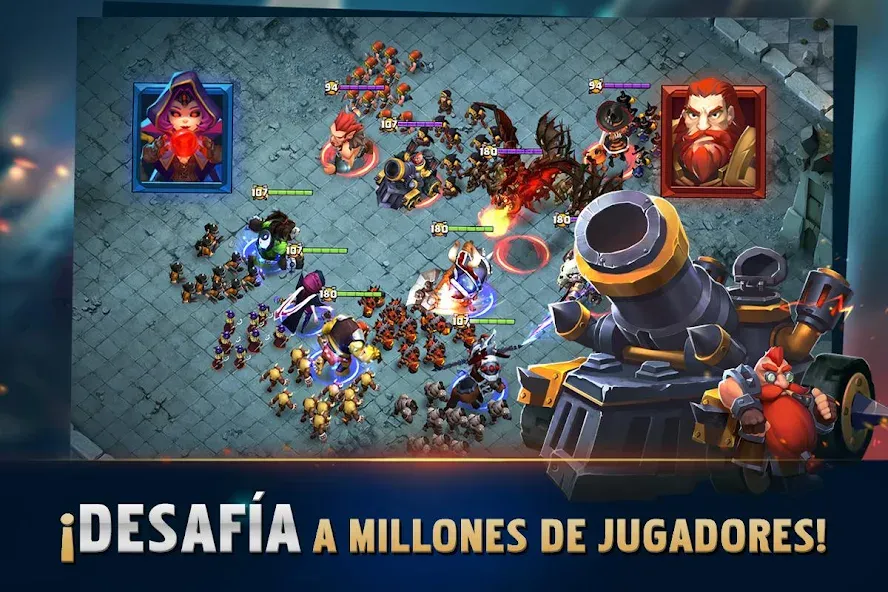 Clash of Lords 2: Español [MOD: безлимитные ресурсы и усиленные герои] Screenshot 4