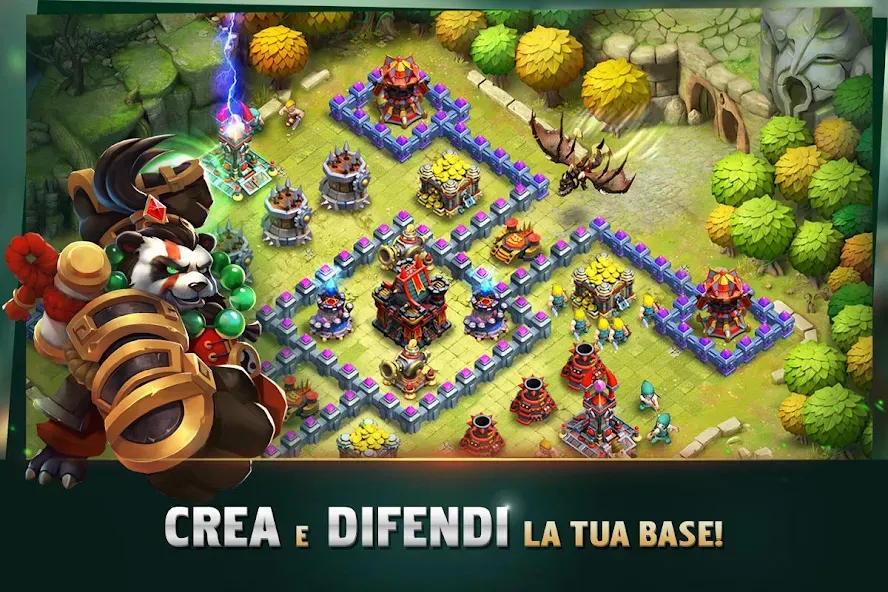 Clash of Lords 2: Italiano [MOD: безлимитные ресурсы и усиленные герои] Screenshot 1