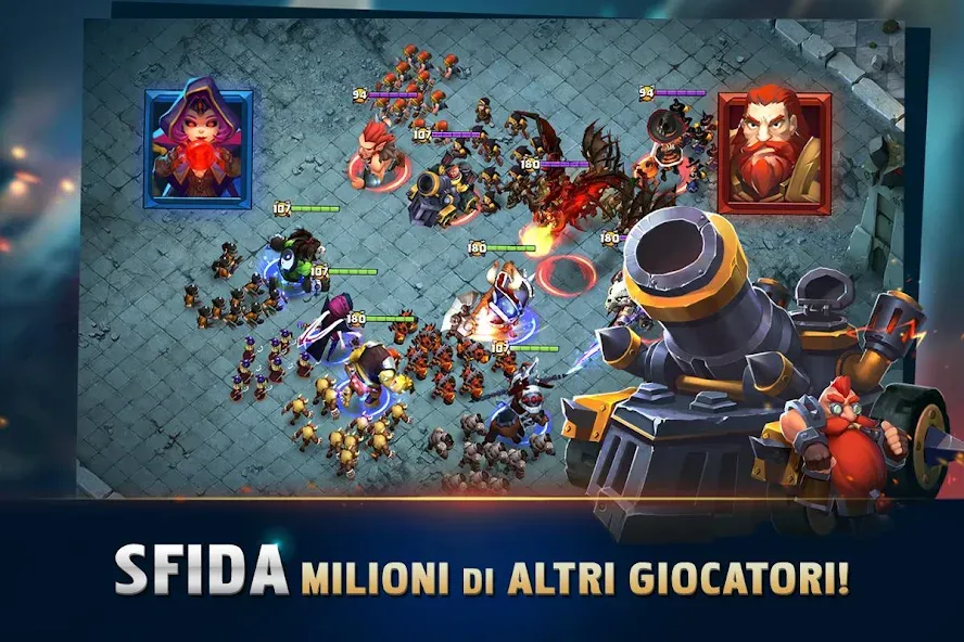 Clash of Lords 2: Italiano [MOD: безлимитные ресурсы и усиленные герои] Screenshot 4