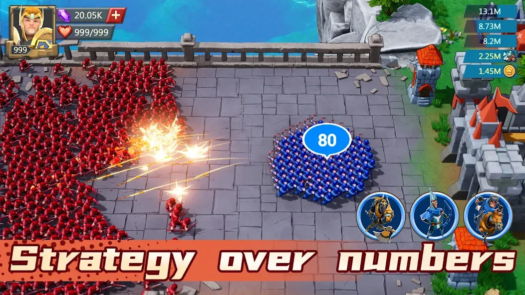 Lords Mobile: Kingdom Wars [MOD: безлимитные ресурсы и мощная армия] Screenshot 2