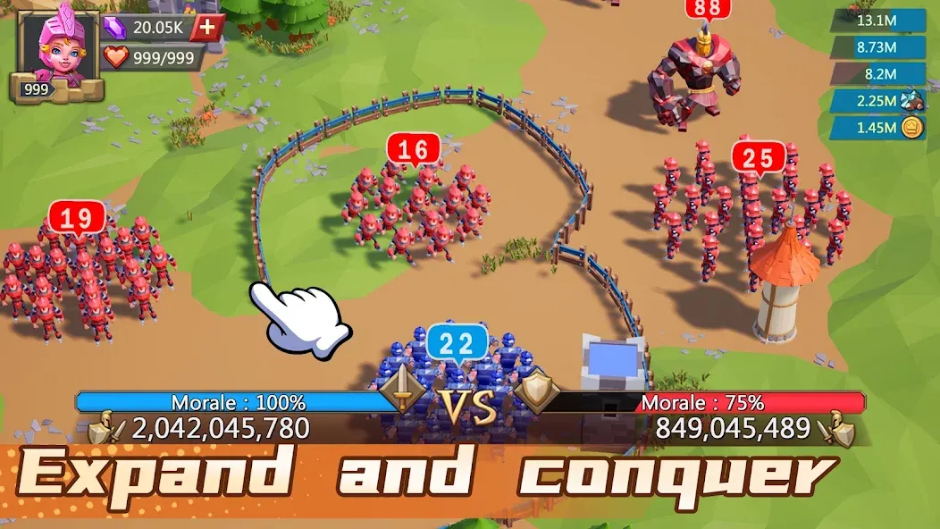 Lords Mobile: Kingdom Wars [MOD: безлимитные ресурсы и мощная армия] Screenshot 3