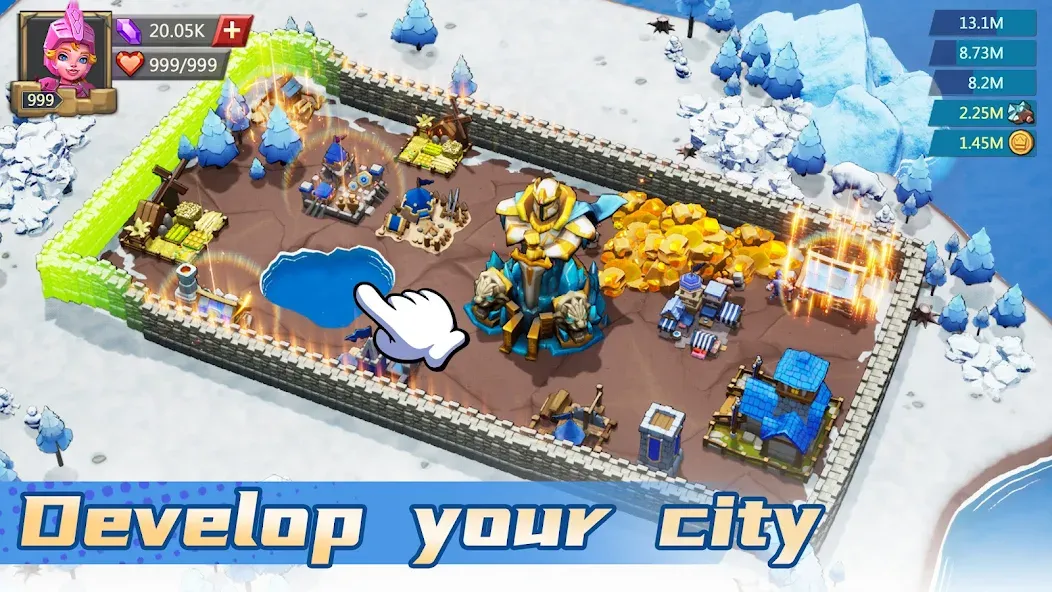 Lords Mobile: Kingdom Wars [MOD: безлимитные ресурсы и мощная армия] Screenshot 4