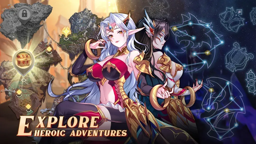 Mythic Heroes: Idle RPG [MOD: безлимитные ресурсы и быстрая прокачка] Screenshot 5