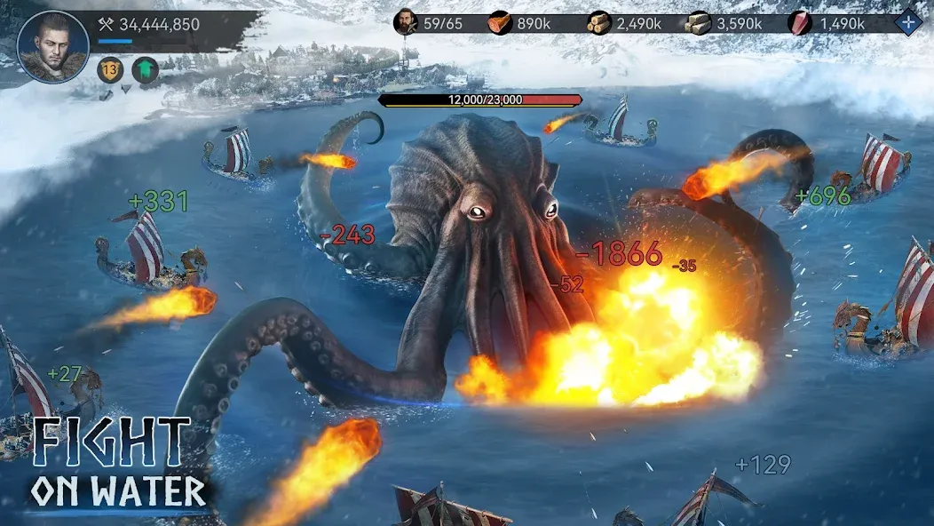 Viking Rise: Valhalla [MOD: безлимитные ресурсы и ускоренное строительство] Screenshot 4
