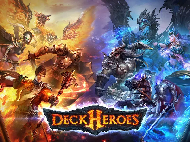 Deck Heroes: Legacy [MOD: безлимитные ресурсы и усиленные герои] Screenshot 1