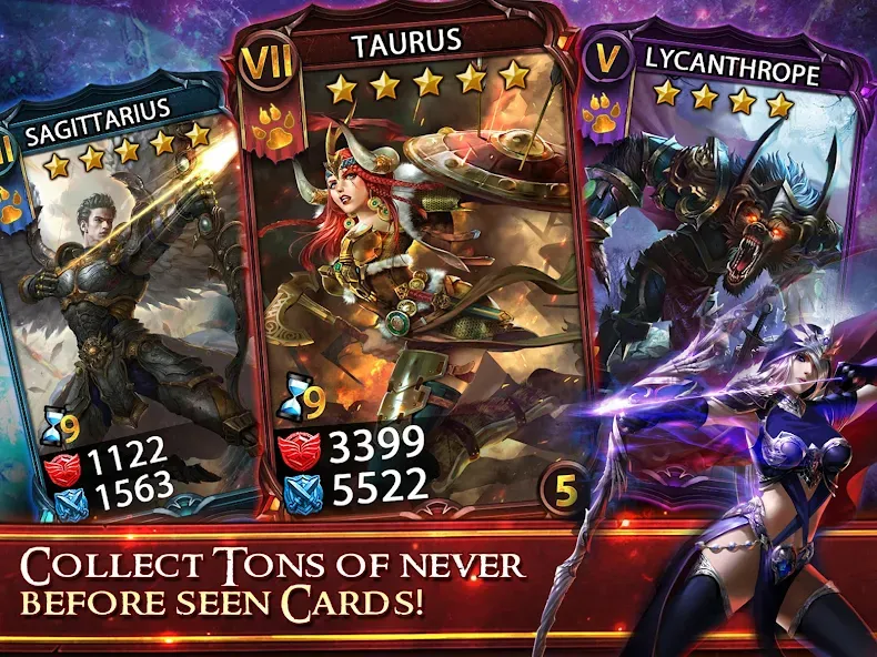 Deck Heroes: Legacy [MOD: безлимитные ресурсы и усиленные герои] Screenshot 2