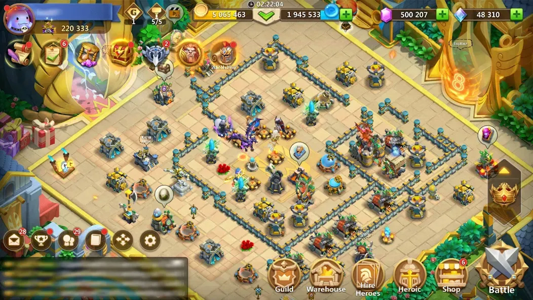 Castle Clash: World Ruler [MOD: безлимитные ресурсы и усиленные войска] Screenshot 1