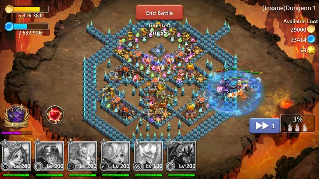 Castle Clash: World Ruler [MOD: безлимитные ресурсы и усиленные войска] Screenshot 2
