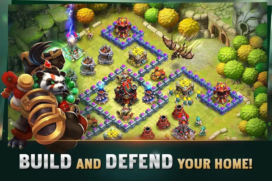 Clash of Lords: Guild Castle [MOD: безлимитные ресурсы и алмазы] Screenshot 1
